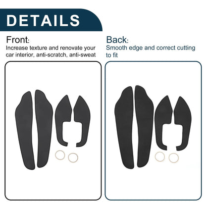 Black Door Anti Kick Pad Sticker Protector for Volvo XC60 (2015-2017)