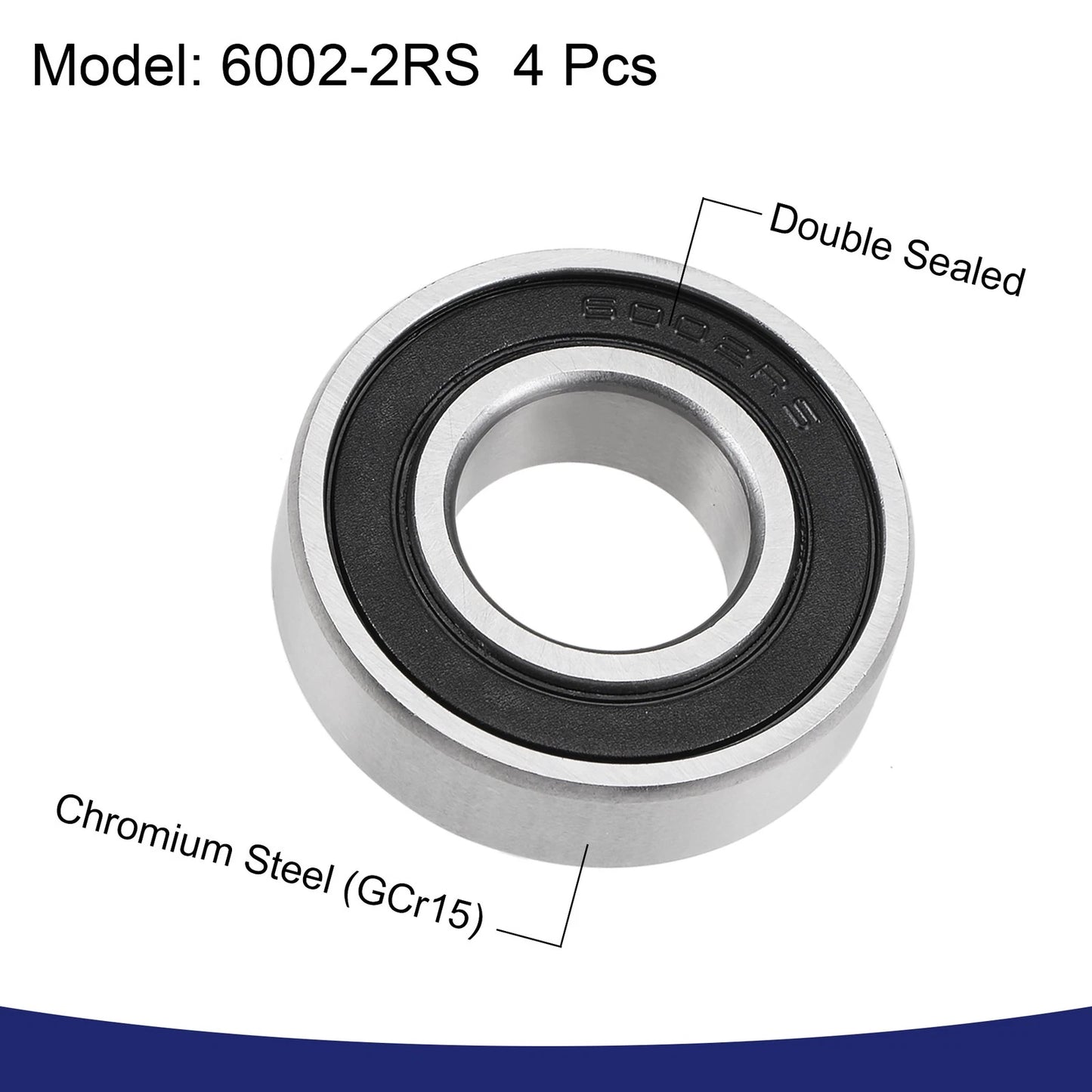 4 x Deep Groove Ball Bearing Z2 15x32x9mm for Universal
