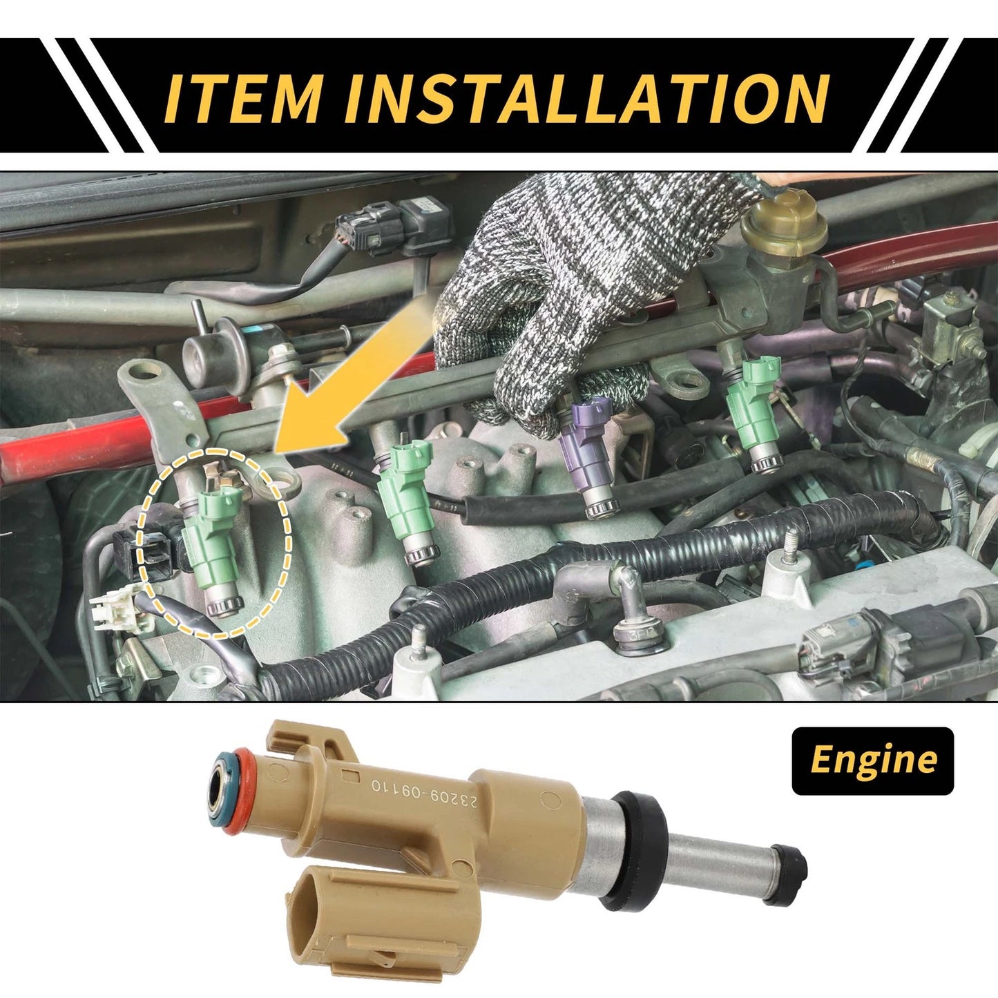 Fuel Injector 12 Holes for Toyota Tundra (2007-2008)