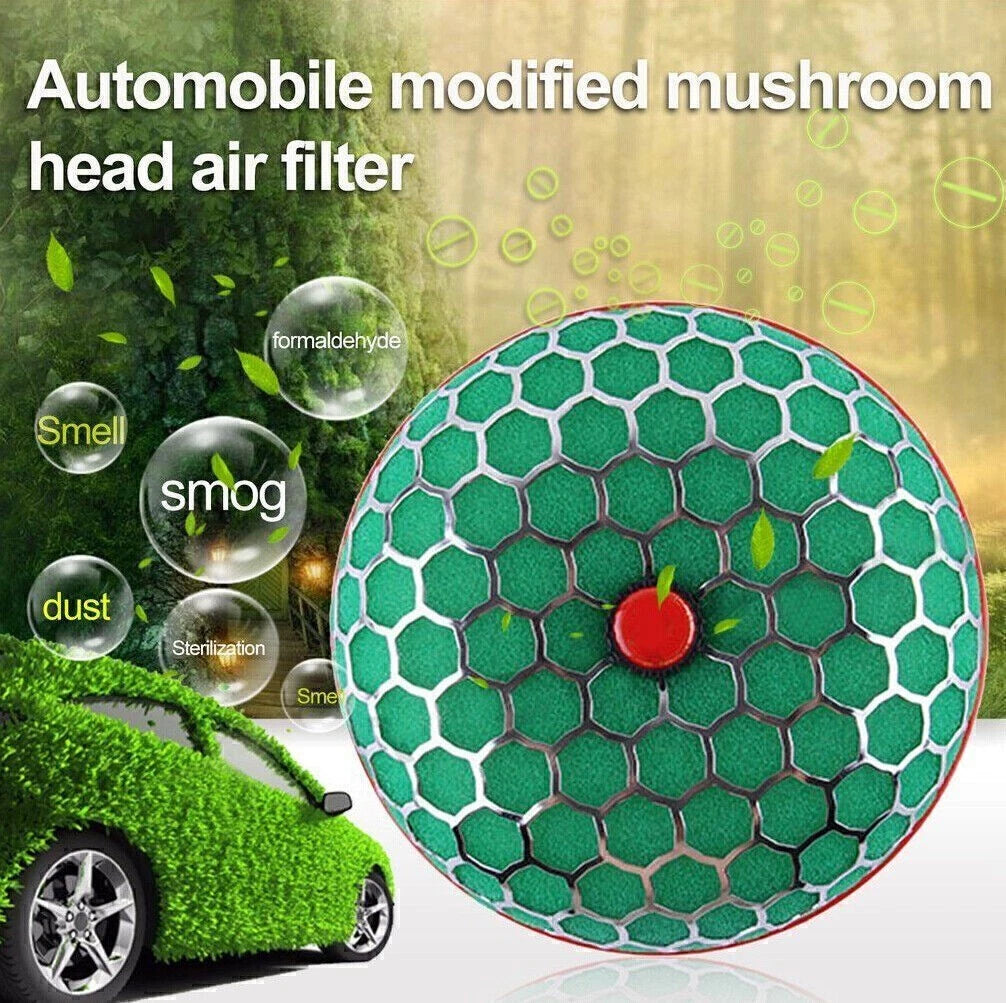 4" JDM High Flow Air Intake Filter for Universal Cars - Washable Mushroom Style