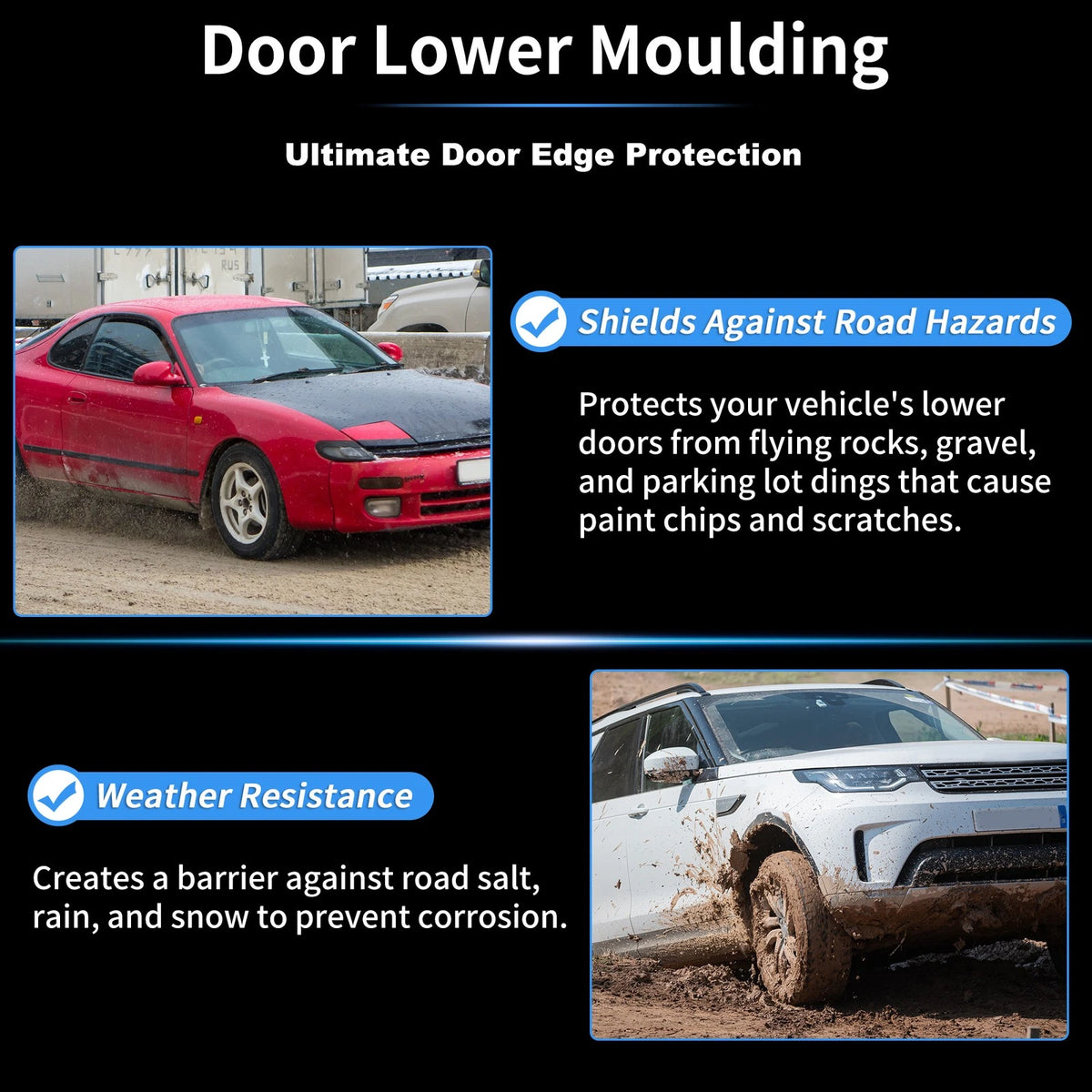 Rear Right Door Lower Trim Garnish for Honda CR-V 2.4L (2012-2016)