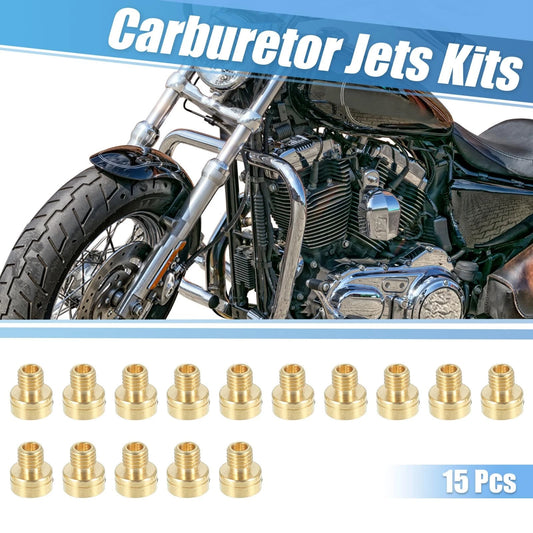 Main Jet 15pcs Brass 88-150 Carburetor Jets for Yamaha Suzuki Motorcycles