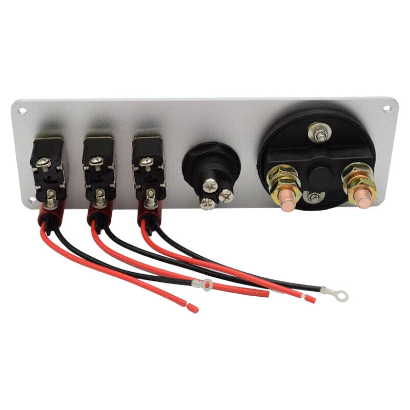 5 in 1 Ignition Toggle Switch Panel Engine Start Push Button for Racing Car