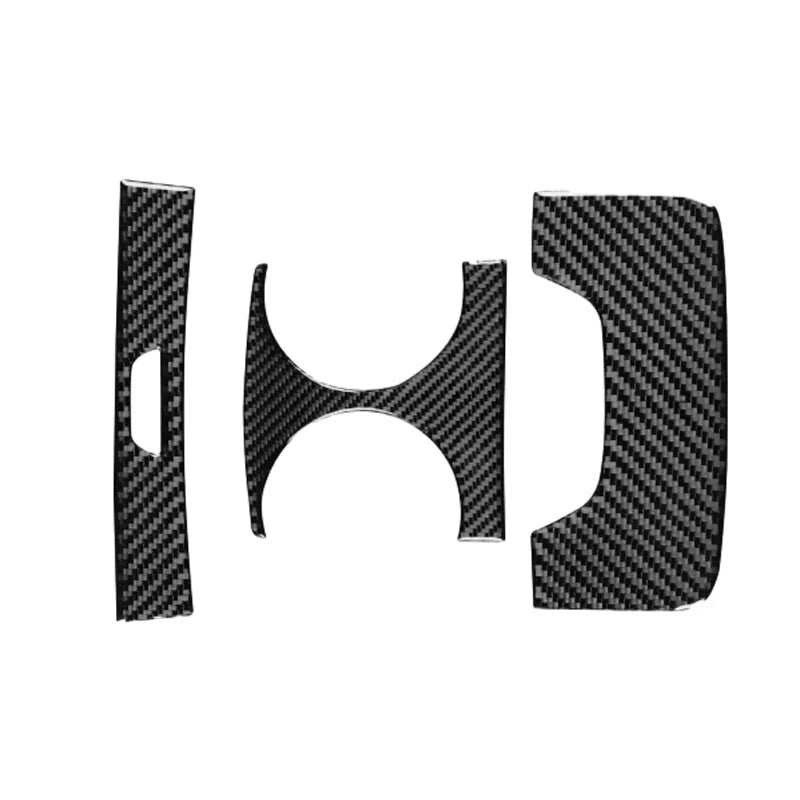Soft Carbon Fiber Rear Water Cup Holder Panel Trim Kit for BMW 7Series G11 16-22