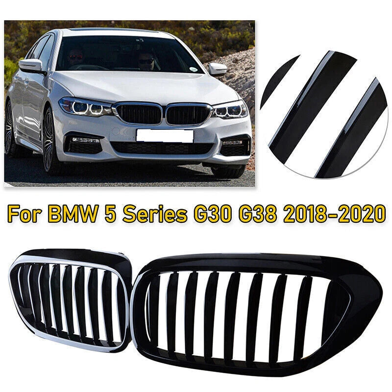 Glossy Black Front Grille for BMW 5 Series G30 G31 530i 540i (2018-Present)