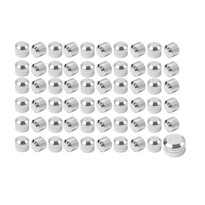 60 x Chrome Engine Bolt Caps Covers for Harley Evolution Engines (1984-1999)