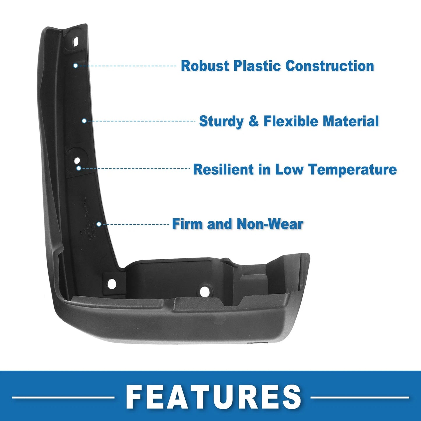 Front & Rear Mud Flap Splash Guards for Acura RDX (2013-2018)
