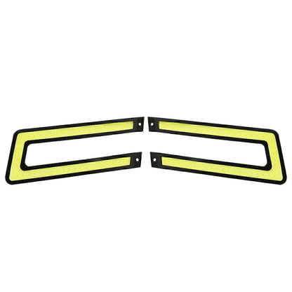 White COB DRL LED Daytime Running Lights for Universal Car Fog Lamp