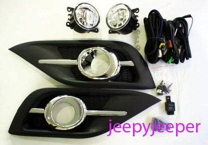 Chrome Fog Lamp Spot Light Set for Honda CR-V 2012-2016