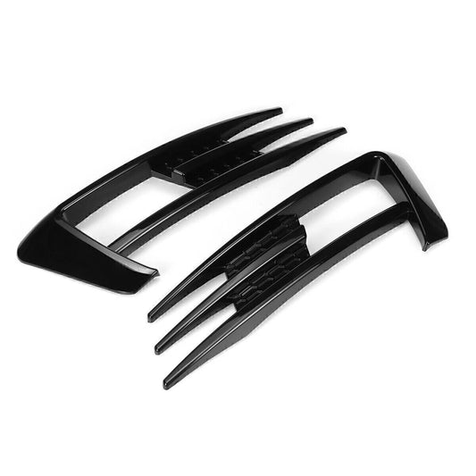 2 x Front Fog Lamp Eyebrow Cover Trim for Golf MK7 (2014-2017) Glossy Black
