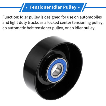 Drive Belt Idler Pulley for Ford F-250 F-350 E-250 (2002-2014) 1 Pc