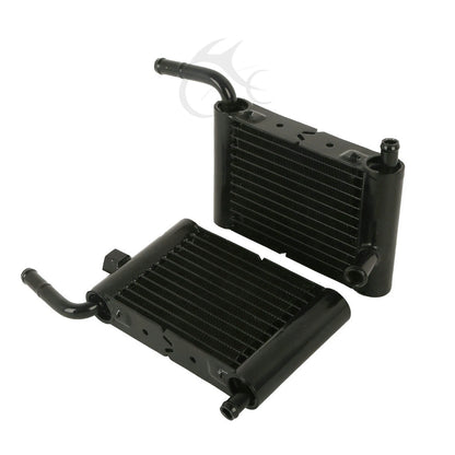 Black Lower Vented Fairing Radiator Cooler for Harley Touring (2014-2023)