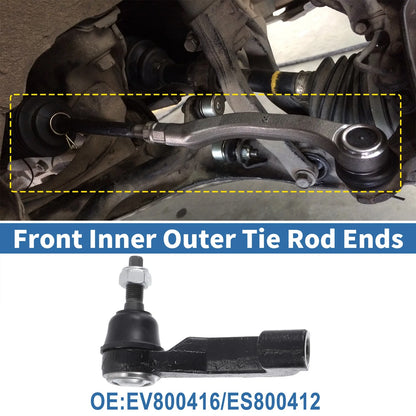 6 x Tie Rod End Link Front Inner Outer Kit for Jeep Dodge