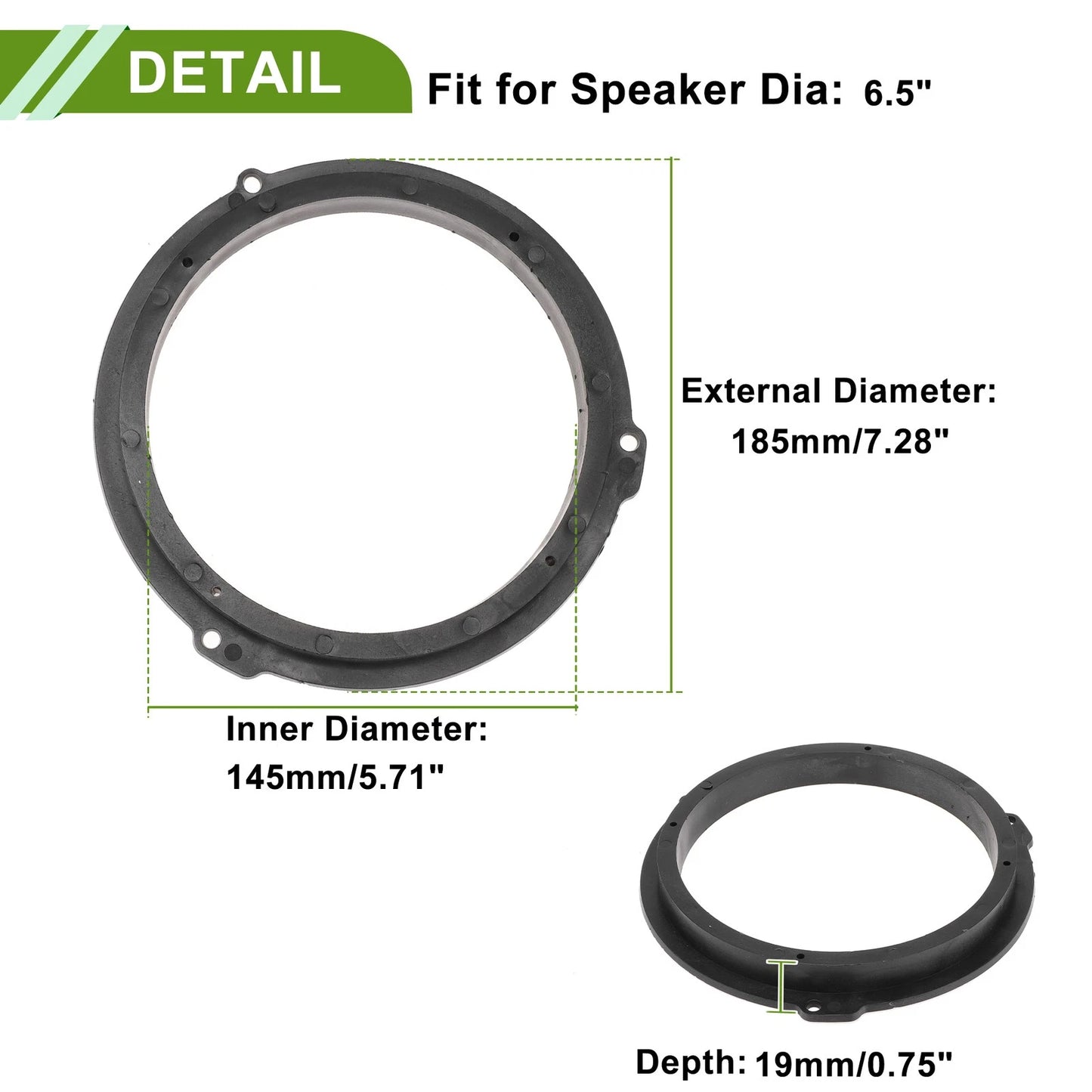 6.5" Speaker Spacer Adapter for Ford C-Max (2011)