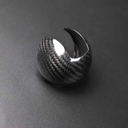 Real Carbon Fiber Gear Shift Knob Head Cover Trim For Audi A3 S3 2012-2018