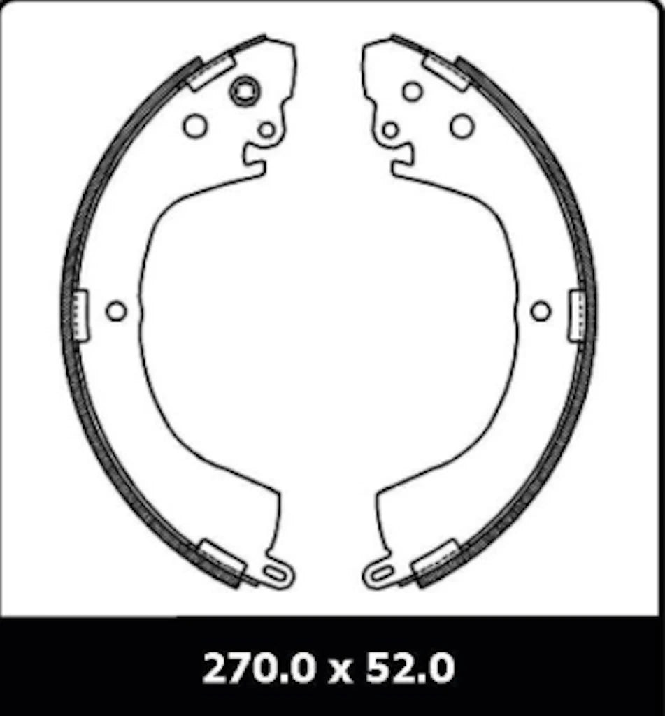 Rear Brake Shoe Drum Overhaul for Mitsubishi Express WA