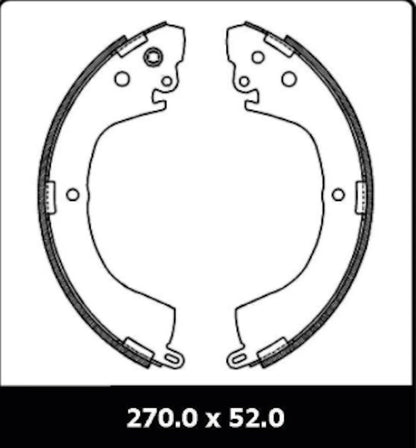 Rear Brake Shoe Drum Overhaul for Mitsubishi Express WA