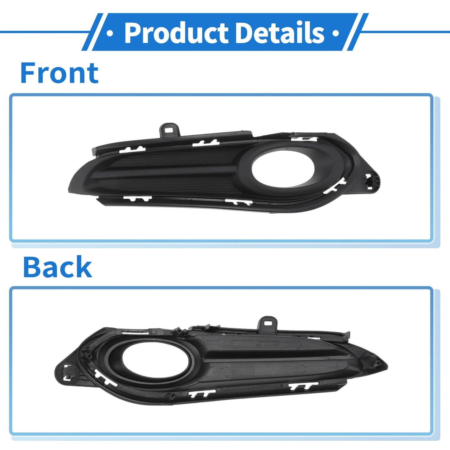 Front Right Fog Light Grill for Honda HR-V (2015-2019)