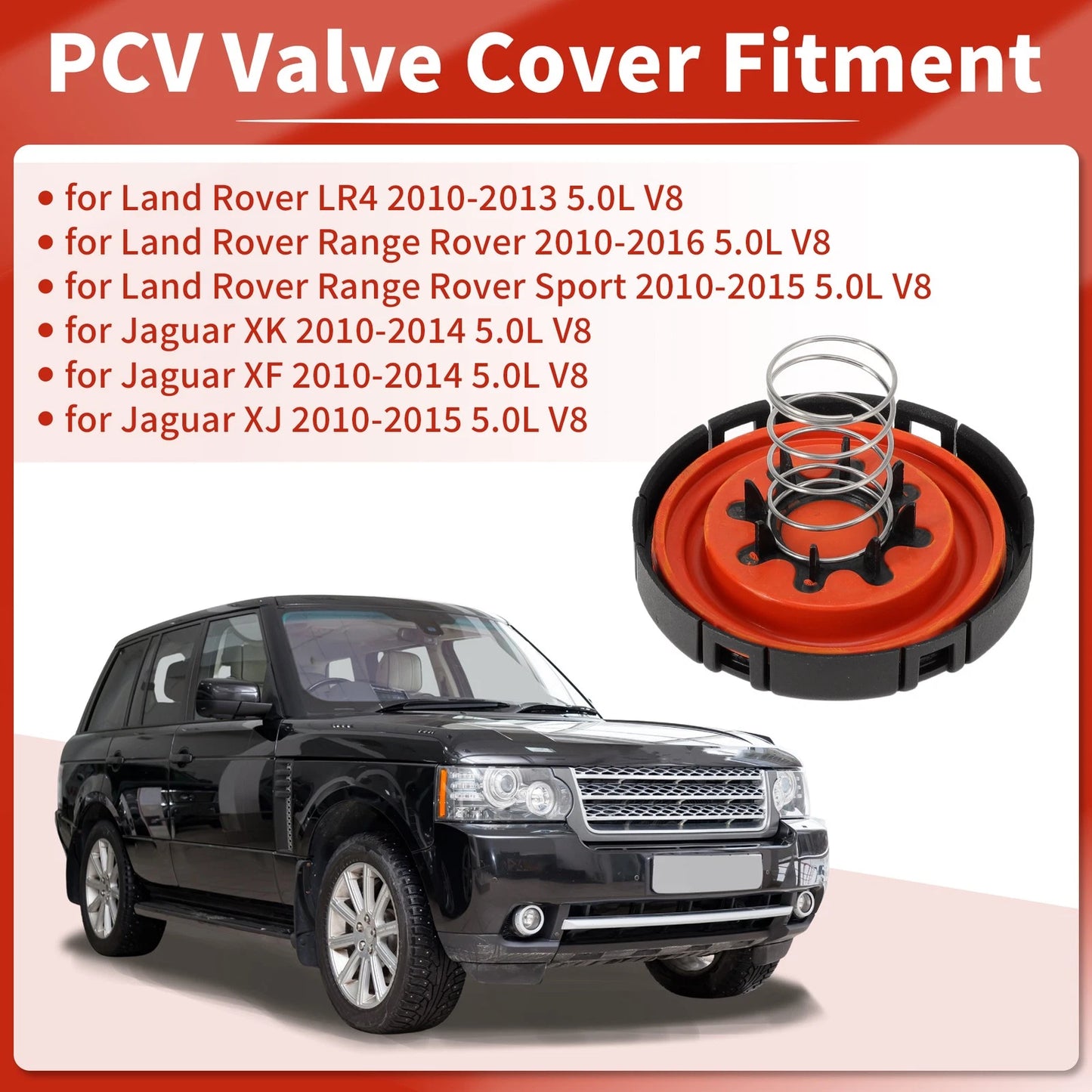 PCV Valve Cover Caps for Land Rover LR4, Jaguar XK (2010-2016)