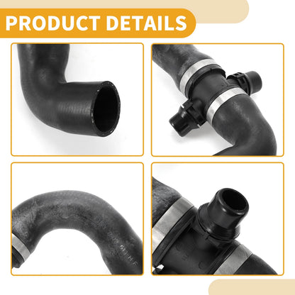 Heater Hose for BMW 528i xDrive 2.0L Rubber Black (2012-2014) 1 x Pcs