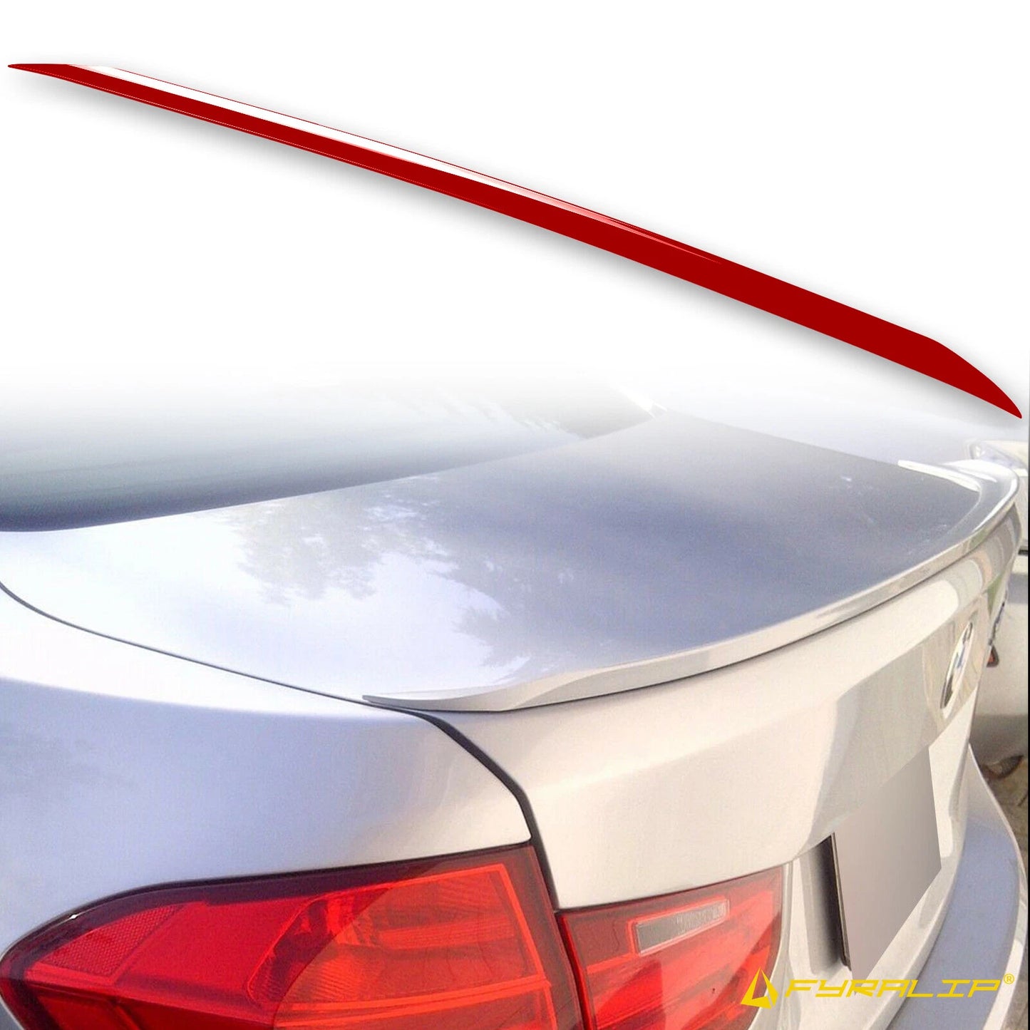 A75 Red Boot Lip Spoiler for BMW 3 Series F30 Sedan (2012-2019)