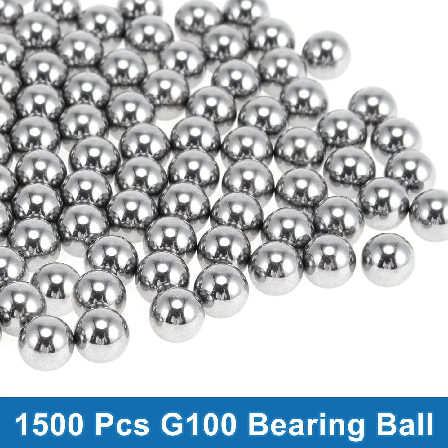 0.7mm Bearing Ball Steel G100 Precision Ball Silver Tone 1500 Pcs for G100