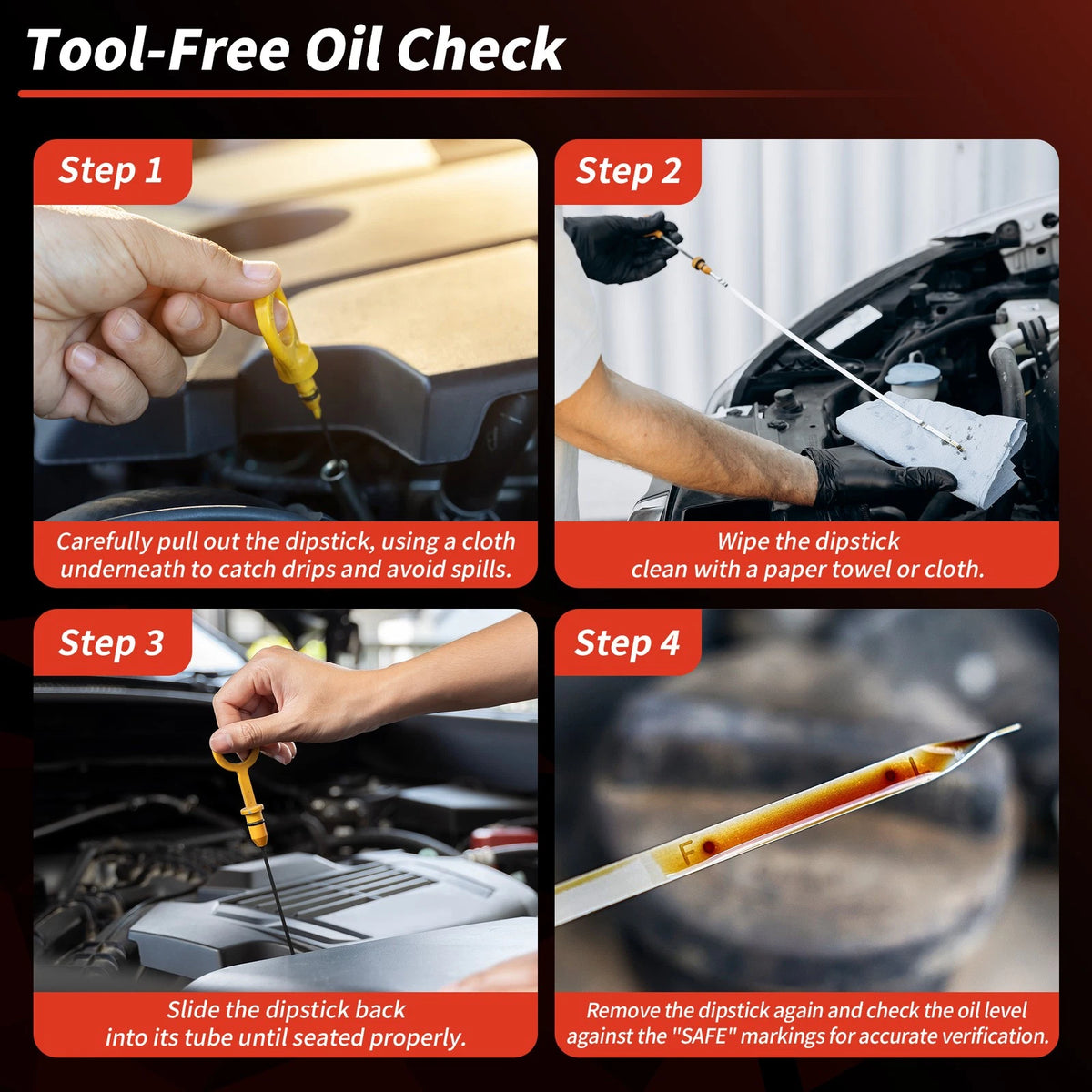 Oil Dipstick Yellow 1Pc for Jeep Grand Cherokee