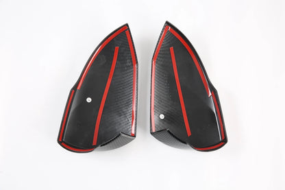 Rearview Mirror Side Carbon Fiber Cover Trim for Hyundai Elantra (2021-2024)