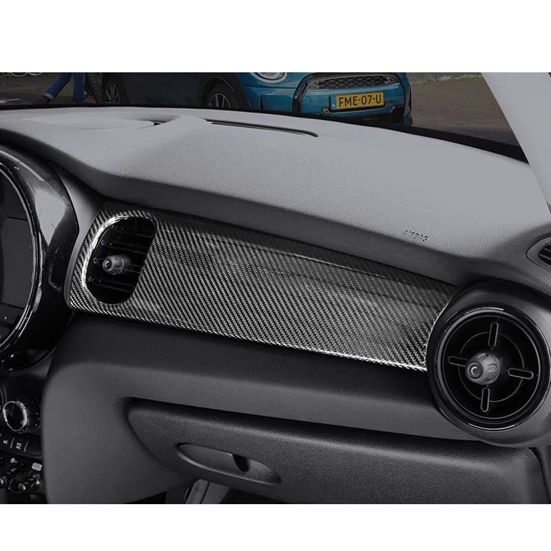 Carbon Fiber Instrument Dashboard Panel Trim for Mini Cooper F55 F56 F57 2022-24