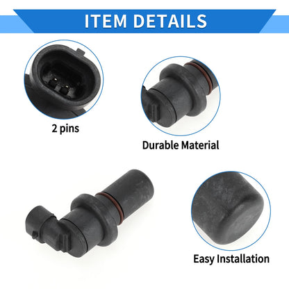 Crankshaft Position Sensor for Ford - Black Metal Plastic