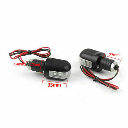 F2 Handlebar End Indicator Turn Signal Light for Motorcycle