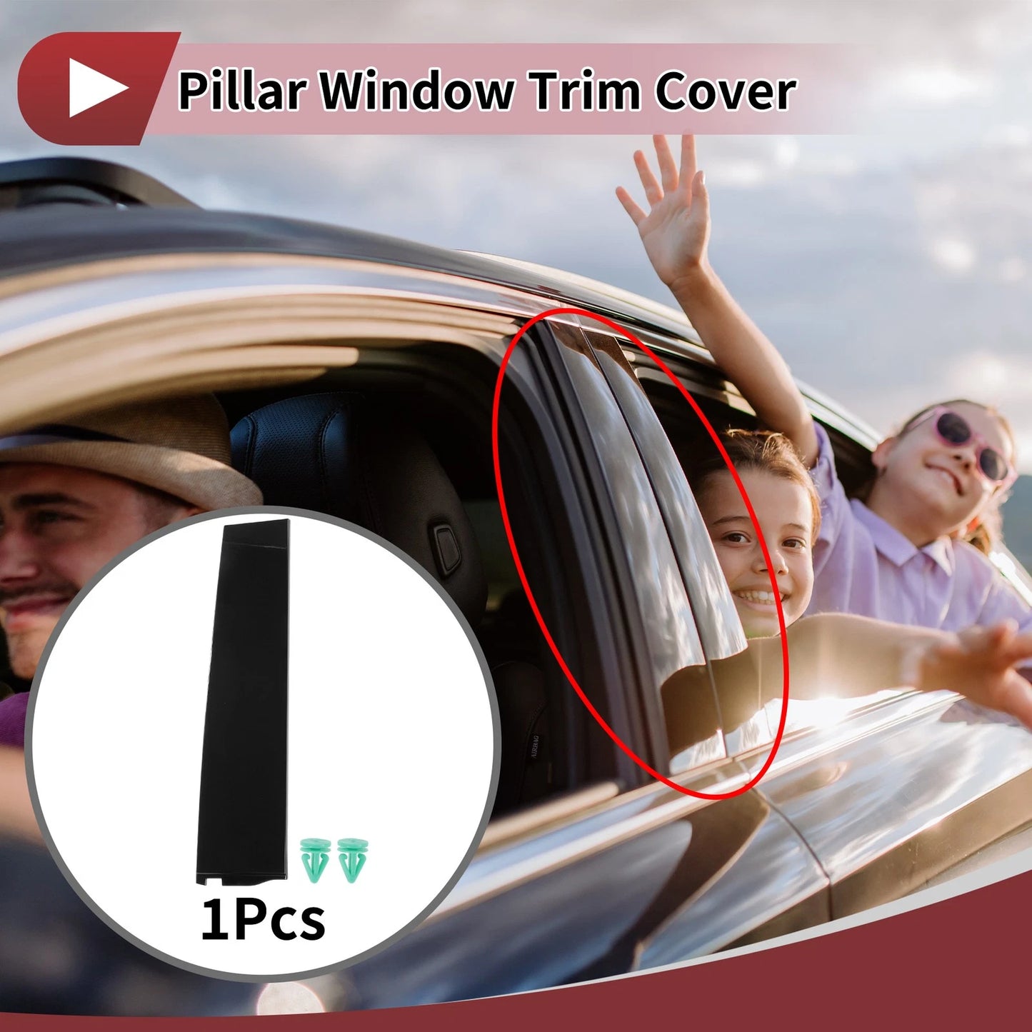 Right C Pillar Door Pillar Window Trim for CADILLAC ESCALADE (2015-2018)