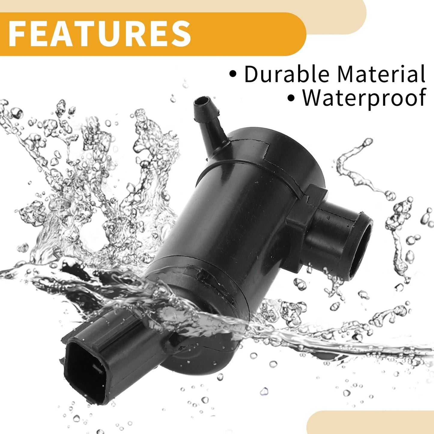 Windshield Washer Pump w/ Grommet for Mitsubishi L200 (2006-2015)