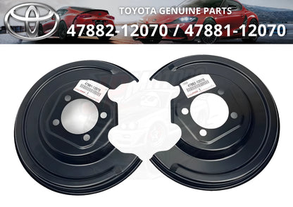 2 x Rear Disc Brake Dust Cover Sub-Assy LH RH for Toyota Corolla Auris JDM