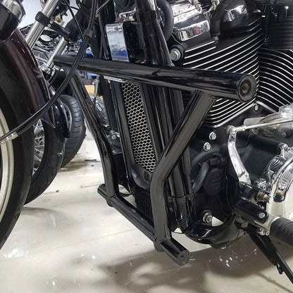 Matte Black Engine Guard Crash Bar for Harley Softail Deluxe Fat Bob(2018-2024)