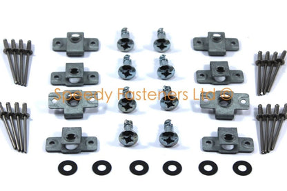 Stainless Fairing Bolt Kit with Dzus Fasteners for Honda VFR750F (1986–1987)