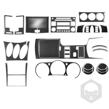 Real Carbon Fiber Fashion Console Shift Cover Trim Kit for Nissan 350Z 2003-2009