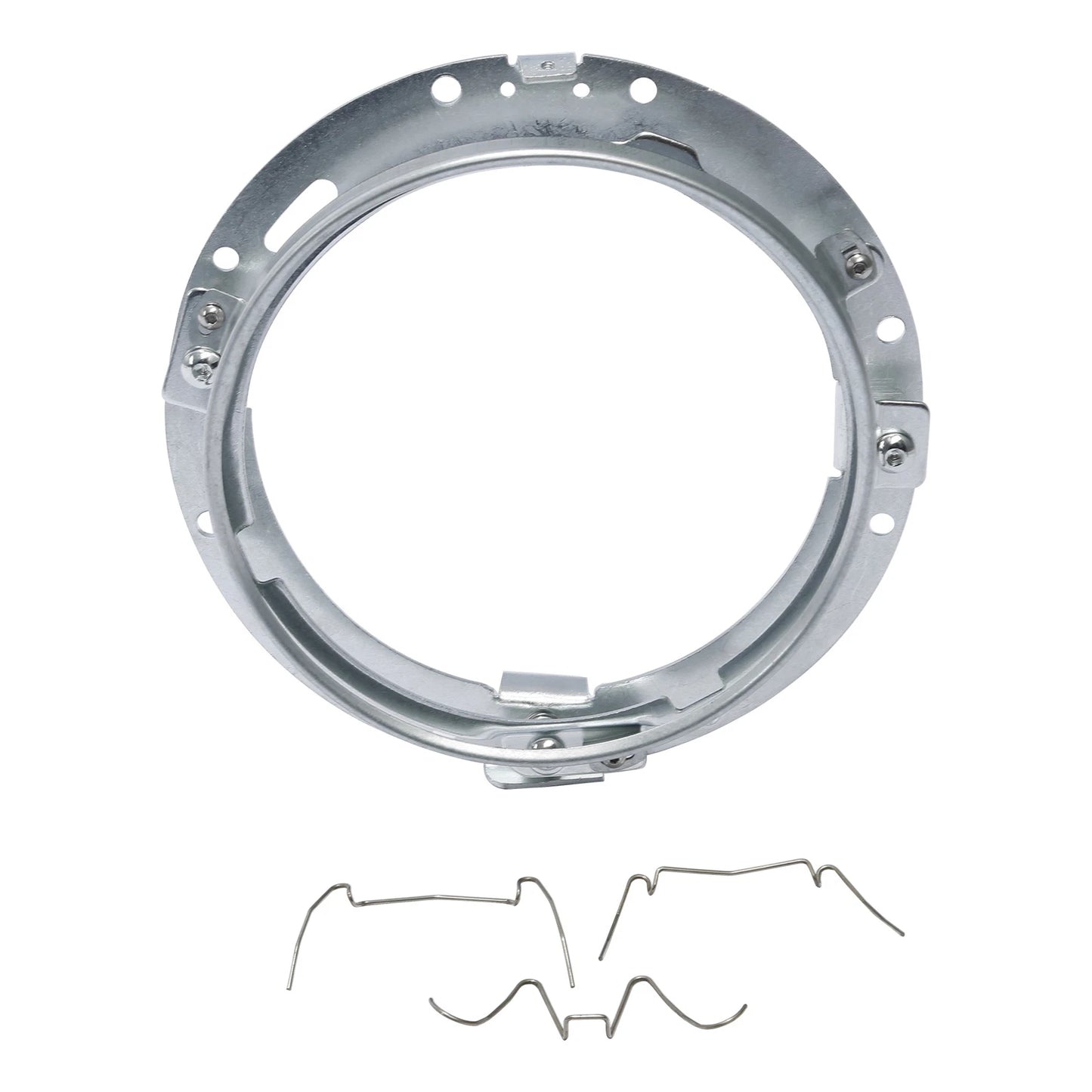 7" Front HID LED Headlight Lamp Mounting Ring for Harley Touring Softail