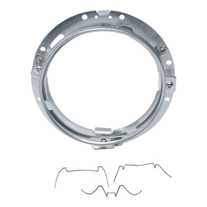 7" Front HID LED Headlight Lamp Mounting Ring for Harley Touring Softail