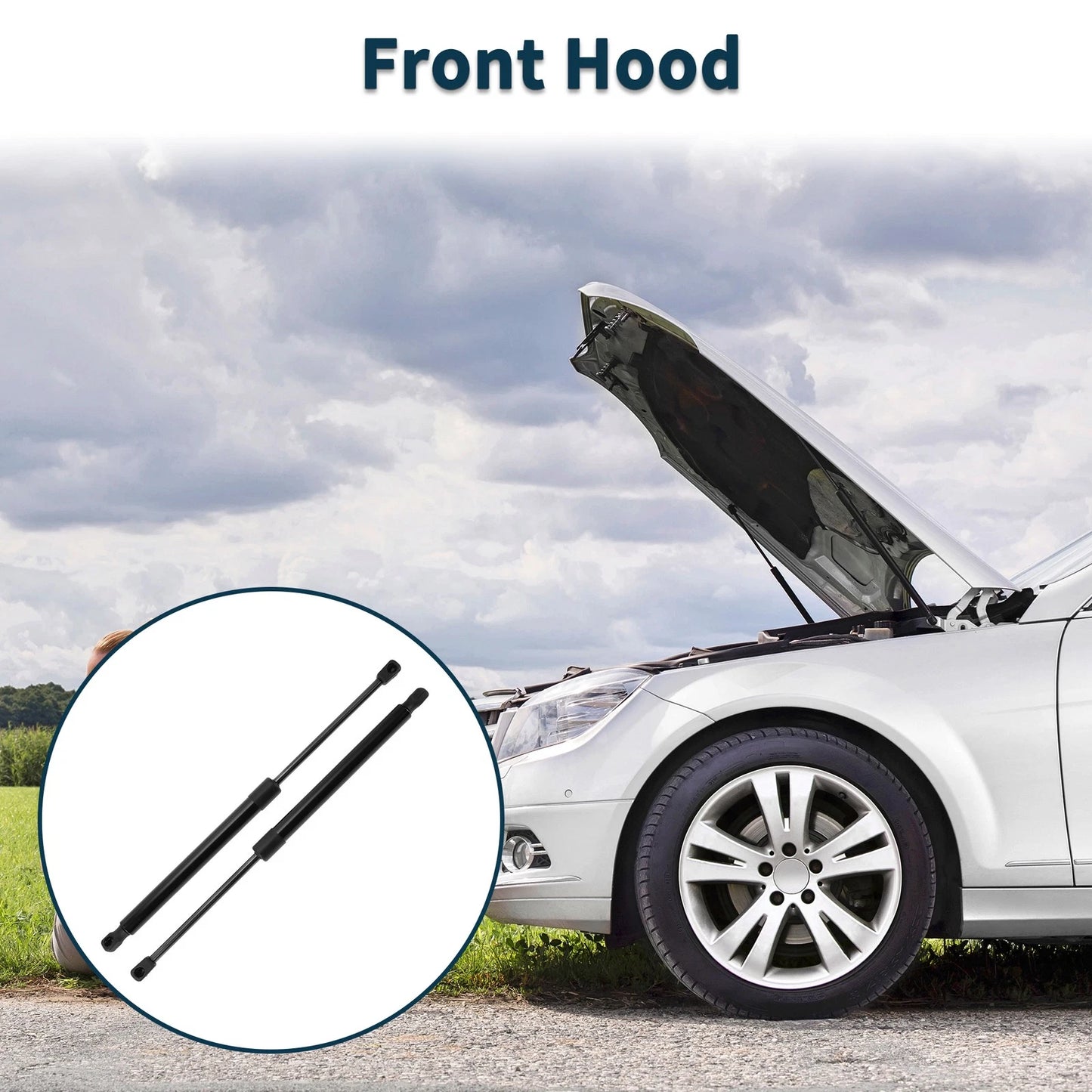 Hood Lift Supports Struts for Mercedes-Benz CLK320/CLK430 (2003-2009)