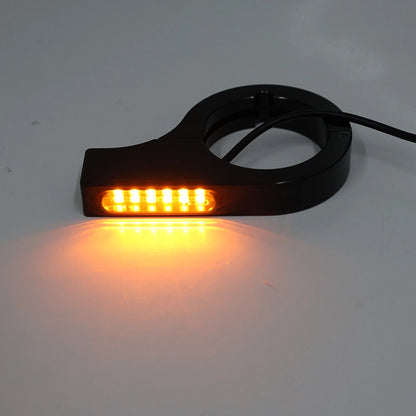 50-54MM LED Turn Signal Light Indicator Amber for Harley Touring Dyna