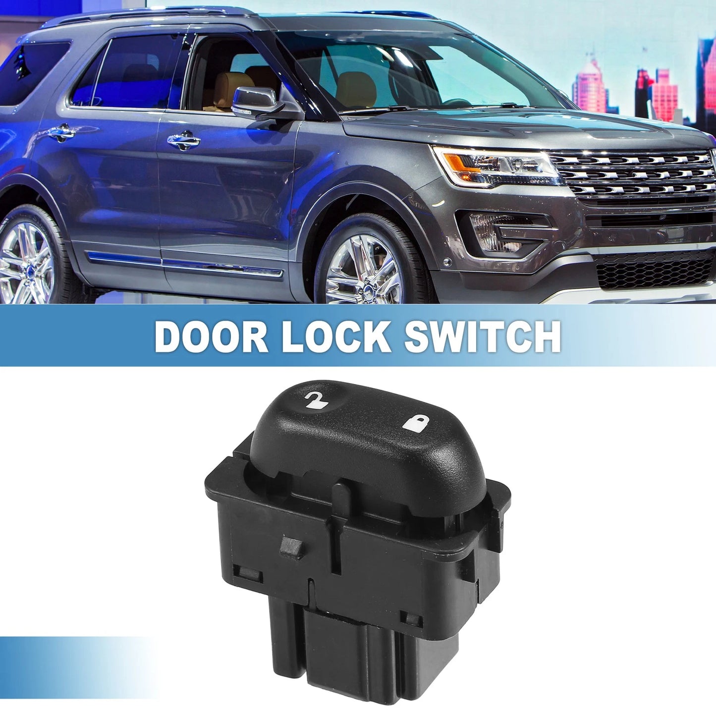Front Left Door Lock Switch for Mercury Mountaineer (2002-2004)