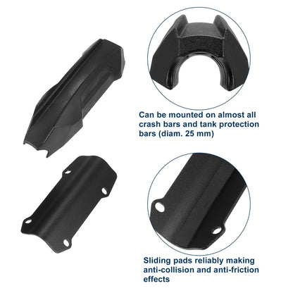 4 x Motorcycle Guard Crash Bar Bumper Block for BMW R1250GS Adventure F800GS