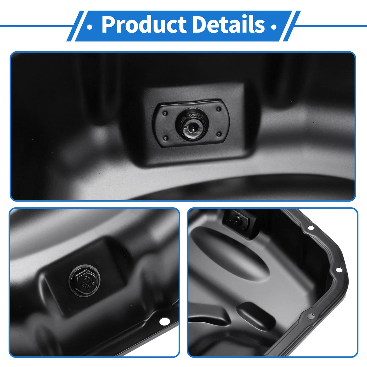 Engine Oil Pan for Toyota Highlander 2009-2019 - 1 x Iron Black