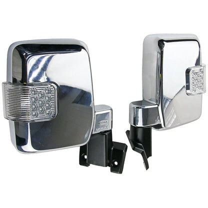 Chrome Electric Door Side Mirror w/ LED for Toyota Land Cruiser 70 (1984-)