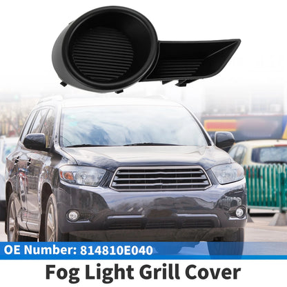 1 Pc Front Bumper Fog Light Cover for Toyota Highlander