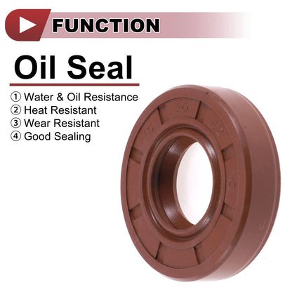 Oil Seal 20x42x10mm Brown 2 x for Make Model