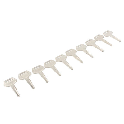 10 Pcs Ignition Keys for Komatsu Excavator Dozer Loader
