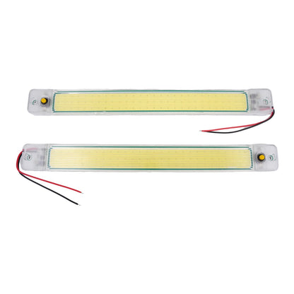2 x LED Car Interior White Strip Lights Bar Lamp for Car Van Caravan Boat