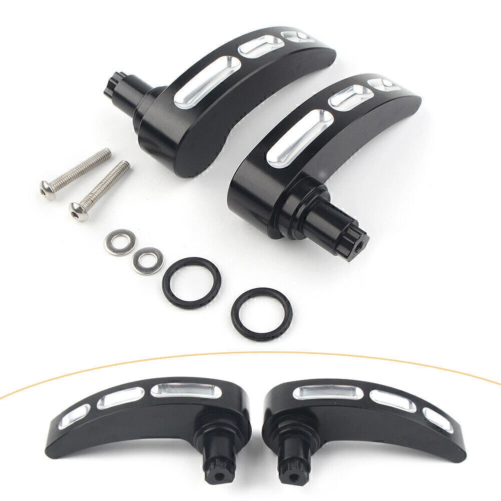 2 x Black Saddlebag Lid Lifter Latch Levers for Harley Road Glide (2014-2017)